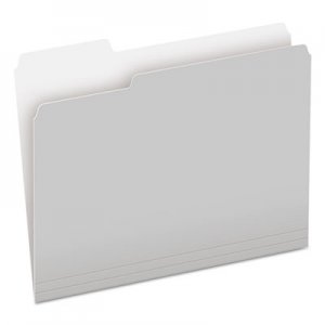 Pendaflex Colored File Folders, 1/3 Cut Top Tab, Letter, Gray/Light Gray, 100/Box PFX15213GRA 152 1/3 GRA