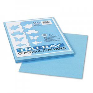 Pacon Tru-Ray Construction Paper, 76 lbs., 9 x 12, Sky Blue, 50 Sheets/Pack PAC103016 103016