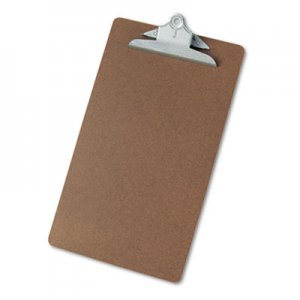 Genpak Hardboard Clipboard, 1" Capacity, Holds 8 1/2 x 14, Brown UNV40305