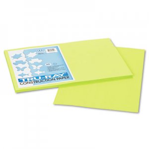 Pacon Tru-Ray Construction Paper, 76 lbs., 12 x 18, Brilliant Lime, 50 Sheets/Pack PAC103425 103425