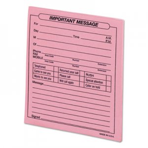 Genpak Important Message Pink Pads, 4 1/4 x 5 1/2, 50/Pad, Dozen UNV48023 D2-48023