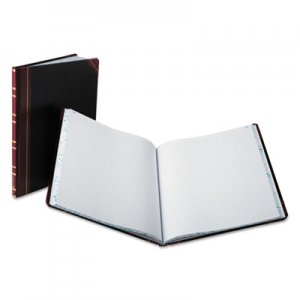 Boorum & Pease Record Ruled Book, Black Cover, 150 Pages, 10 1/8 x 12 1/4 BOR16021215F 1602 1/2