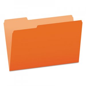 Pendaflex Colored File Folders, 1/3 Cut Top Tab, Legal, Orange/Light Orange, 100/Box PFX15313ORA 153 1/3 ORA