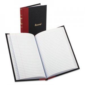 Boorum & Pease Record/Account Book, Black/Red Cover, 144 Pages, 5 1/4 x 7 7/8 BOR96304 96304EE