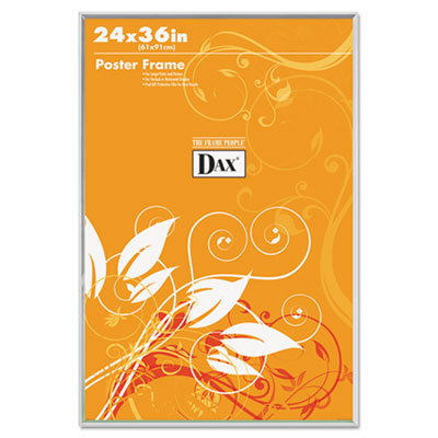 DAX U-Channel Poster Frame, Contemporary Clear Plastic Window, 24 x 36, Clear Border DAX281136T 281136T