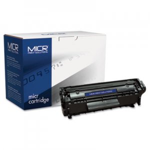 MICR Print Solutions Compatible with Q2612AM MICR Toner, 2,000 Page-Yield, Black MCR12AM