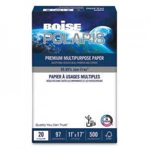 Boise POLARIS Premium Multipurpose Paper, 11 x 17, 20lb, White, 2500/CT CASPOL1117 POL-1117