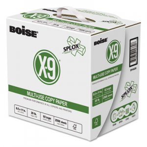 Boise X-9 SPLOX Multi-Use Paper, 92 Bright, 20lb, 8.5x11, White, 200000 Sheets/Pallet CASSP8420PLT SP-8420PLT