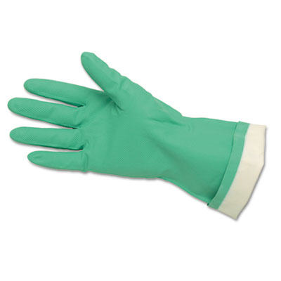 Memphis Flock-Lined Nitrile Gloves, Green, 12 Pairs 5319E CRW5319E