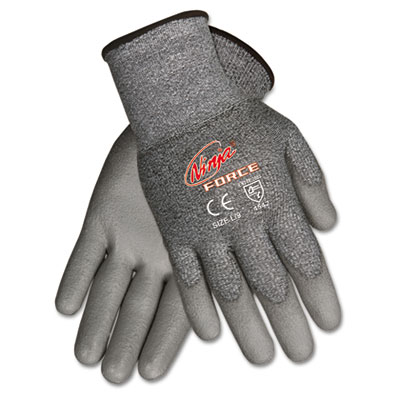 Memphis Ninja Force Polyurethane Coated Gloves, Small, Gray, Pair N9677S CRWN9677S