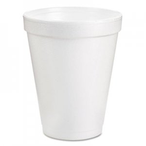 Dart Drink Foam Cups, 8oz, White, 25/Pack DCC8J8BG 8J8