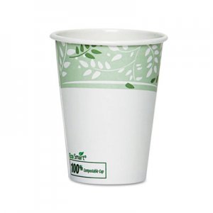 Dixie EcoSmart Hot Cups, Paper w/PLA Lining, Viridian, 12oz, 50/Pack DXE2342PLAPK 2342PLA