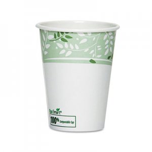 Dixie EcoSmart Hot Cups, Paper w/PLA Lining, Viridian, 8oz, 50/Pack DXE2338PLAPK 2338PLA