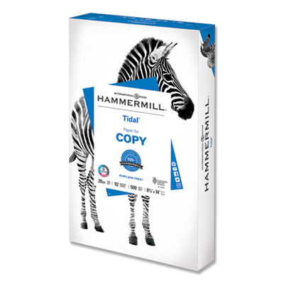 Hammermill Tidal Paper, 92 Bright, 20lb, 8-1/2 x 14, White, 500 Sheets/Ream, 10 RM/CT HAM162016CT 162016