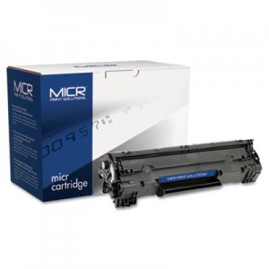 MICR Print Solutions Compatible with CB436AM MICR Toner, 2,000 Page-Yield, Black MCR36AM