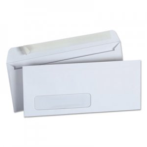 Genpak Peel Seal Strip Business Envelope, #10, 4 1/8 x 9 1/2, Window, White, 500/Box UNV36005