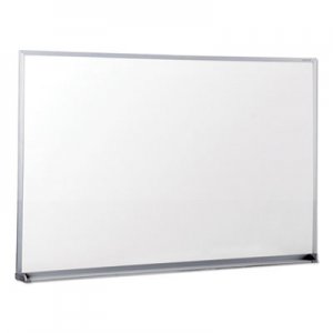 Genpak Dry Erase Board, Melamine, 36 x 24, Satin-Finished Aluminum Frame UNV43623