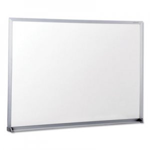 Genpak Dry-Erase Board, Melamine, 24 x 18, Satin-Finished Aluminum Frame UNV43622