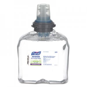 PURELL TFX Green Certified Instant Hand Sanitizer Foam Refill, 1200mL, Clear GOJ539102EA 5391-02