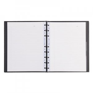 Blueline MiracleBind Notebook, College/Margin, 9 1/4 x 7 1/4, Black Cover, 75 Sheets REDAF915081 AF9150.81