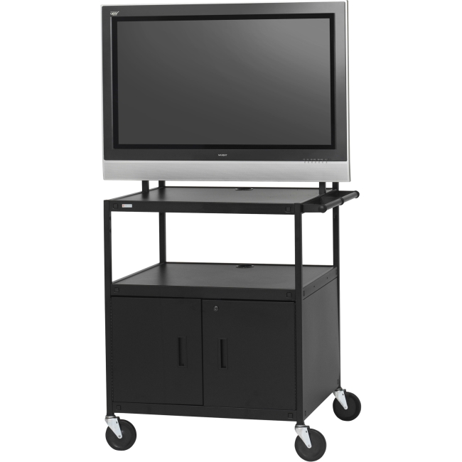 Bretford Basics Flat Panel Cabinet Cart FP42ULC-E5BK