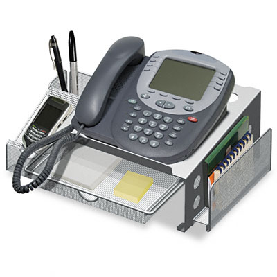 Smartworx Telephone Stand, 10 x 14 x 5 1/2, Gray Vertiflex VF52008 VRTVF52008 VRT-VF52008