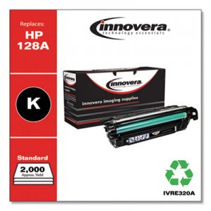 Innovera Remanufactured CE320A (128A) Toner, Black IVRE320A