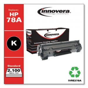 Innovera Remanufactured CE278A (78A) Toner, Black IVRE278A