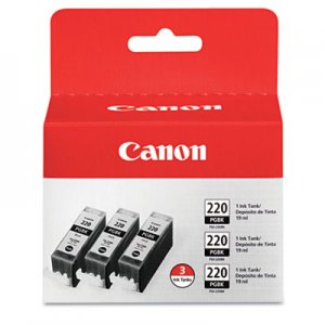 Canon 2945B004 (PGI-220) Ink, Black, 3/PK CNM2945B004 2945B004