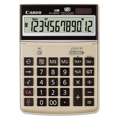 Canon TS1200TG Desktop Calculator, 12-Digit LCD CNM1072B008 1072B008