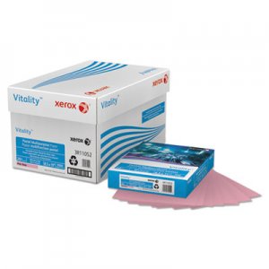 Xerox Vitality Pastel Multipurpose Paper, 8 1/2 x 11, Pink, 500 Sheets/RM XER3R11052 3R11052