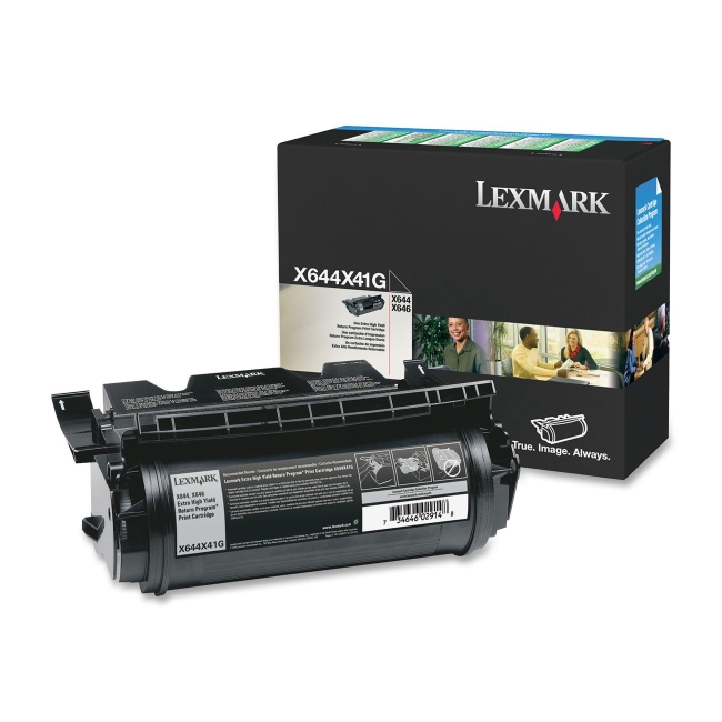 Lexmark Extra High Yield Return Program Black Toner Cartridge X644X41G