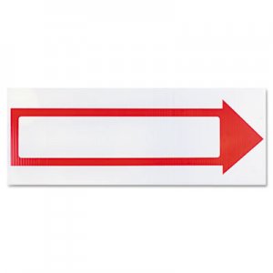 COSCO Stake Sign, 6 x 17, Blank White with Printed Red Arrow COS098056 098056
