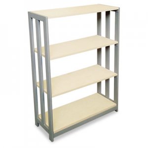 Linea Italia Trento Line Bookcase, Three-Shelf, 31 1/2w x 11 5/8d x 43 1/4h, Oatmeal LITTR735OAT