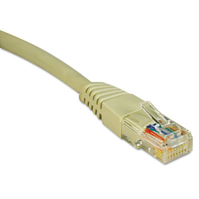 Tripp Lite CAT5e Molded Patch Cable, 25 ft., Gray N002-025-GY TRPN002025GY