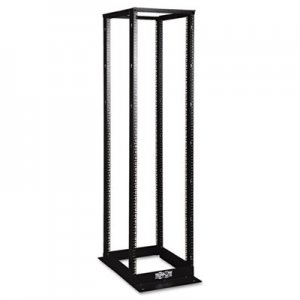 Tripp Lite SR4POST 45U 4-Post Open Frame Rack with Square Holes 1000lb Capacity TRPSR4POST SR4POST