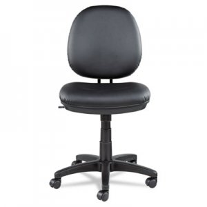 Alera Interval Series Swivel/Tilt Task Chair, Leather, Black ALEIN4819