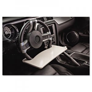 AutoExec Automobile Steering Wheel Attachable Work Surface, Gray AUE13000 13000