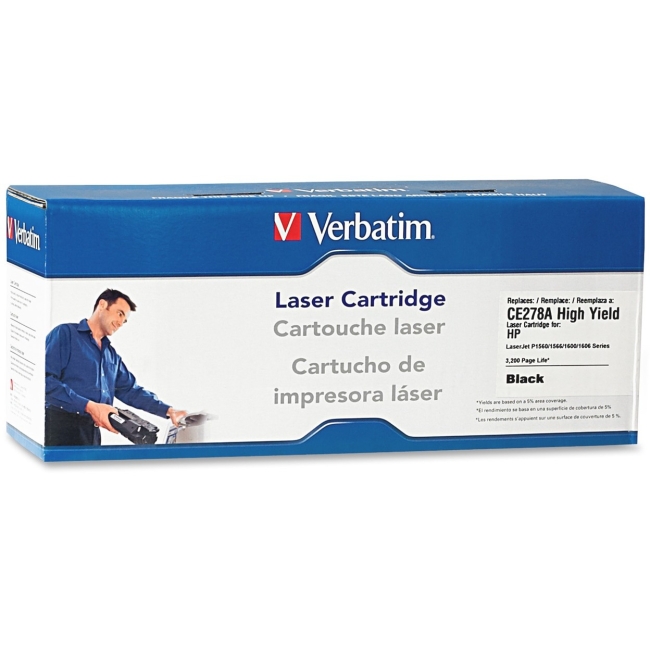 Verbatim High Yield Replacement Laser Toner Cartridge for HP CE278A 97702