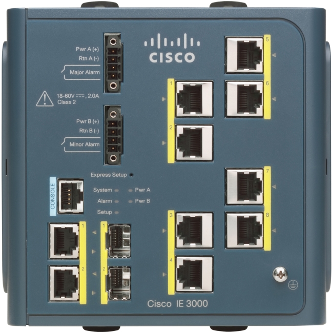 Cisco IE-3000 Ethernet Switch - Refurbished IE-3000-8TC-RF IE-3000-8TC