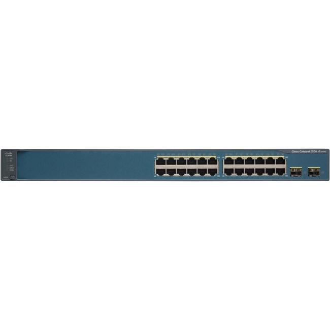 Cisco Catalyst Layer 3 Switch - Refurbished WS-C3560V224TSS-RF 3560V2-24TS