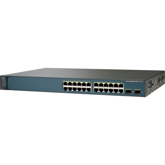 Cisco Catalyst Layer 3 Switch - Refurbished WS-C3560V224TSE-RF 3560V2-24TS
