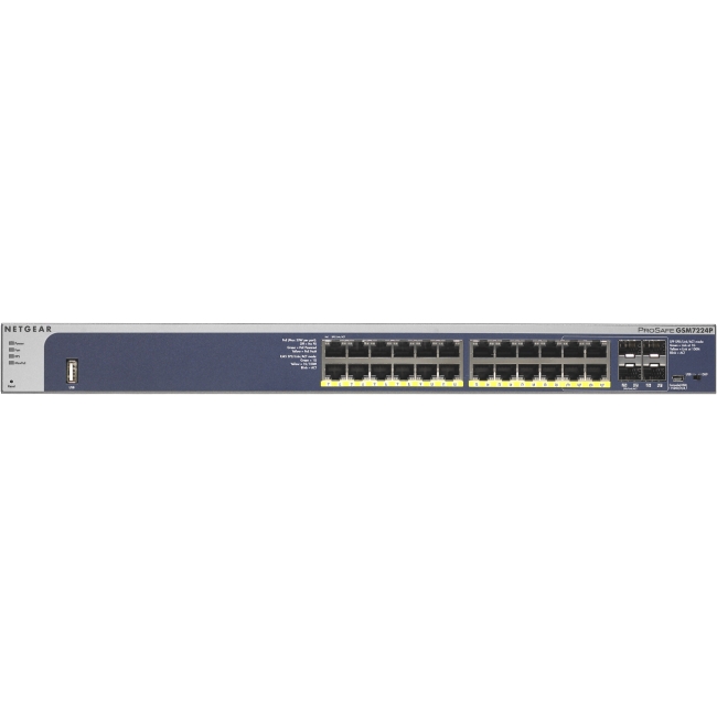 Netgear ProSafe Ethernet Switch GSM7224P-100NES GSM7224P
