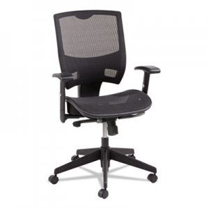 Alera Epoch Series All Mesh Multifunction Mid-Back Chair, Black ALEEP4218