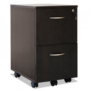 Alera Sedina Series Mobile File/File Pedestal, 15 3/8w x 20d x 26 5/8h, Espresso ALEVA582816ES VA582816ES