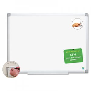 MasterVision Earth Easy-Clean Dry Erase Board, White/Silver, 18x24 BVCMA0200790 MA0200790