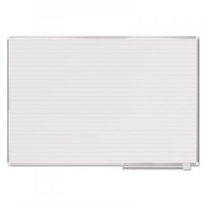 MasterVision Ruled Planning Board, 72 x 48, White/Silver BVCMA2794830 MA2794830