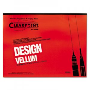 Clearprint Design Vellum Paper, 16lb, White, 18 x 24, 50 Sheets/Pad CLE10001422 10001422