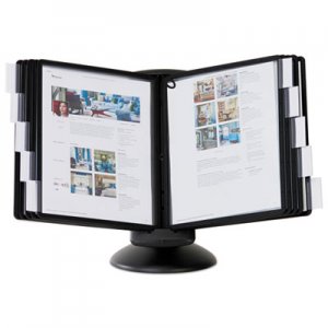 Durable SHERPA Motion Desk Reference System, 10 Panels, Black Borders DBL553901 553901