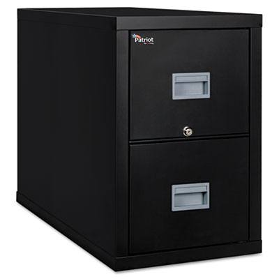 FireKing Patriot Insulated Two-Drawer Fire File, 17-3/4w x 31-5/8d x 27-3/4h, Black FIR2P1831CBL